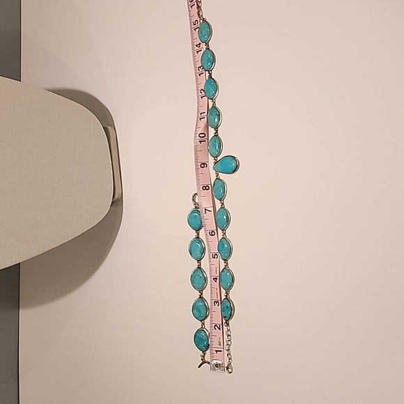 Barse Turquoise Sterling Silver Matching Necklace and Bracelet set - Picture 12 of 15